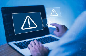 beware accessing applications on laptop computer